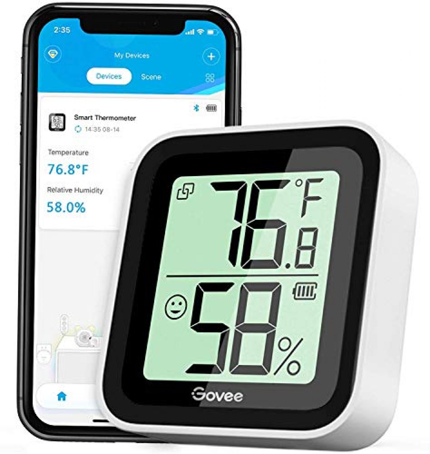 Govee Humidity Meter Mini Bluetooth Hygrometer Thermometer Deals