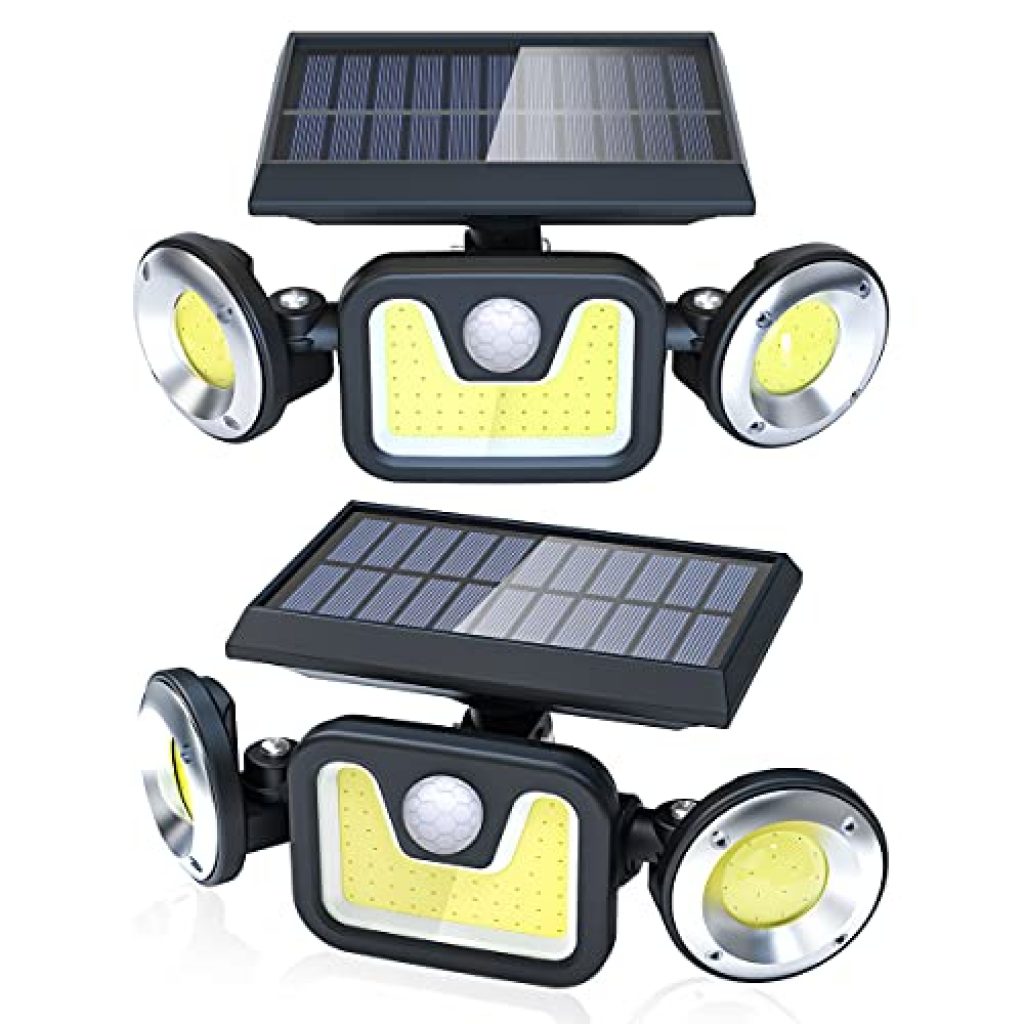 Ltteny Outdoor Cob Led Solar Motion Sensor Lights With Modes