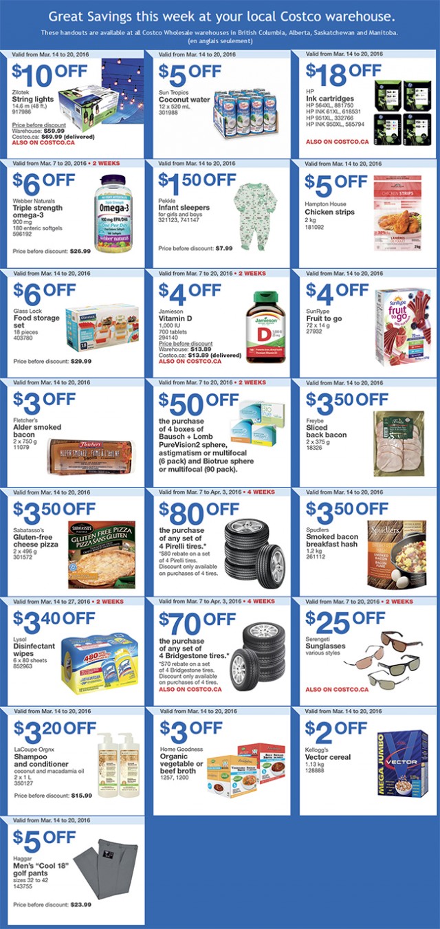 Costco Warehouse Coupons March 14th 20th — Deals from SaveaLoonie!