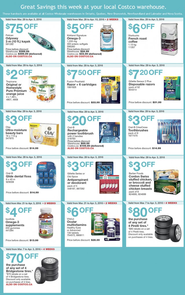 Costco Warehouse Coupons - March 28th - April 3rd — Deals from SaveaLoonie!