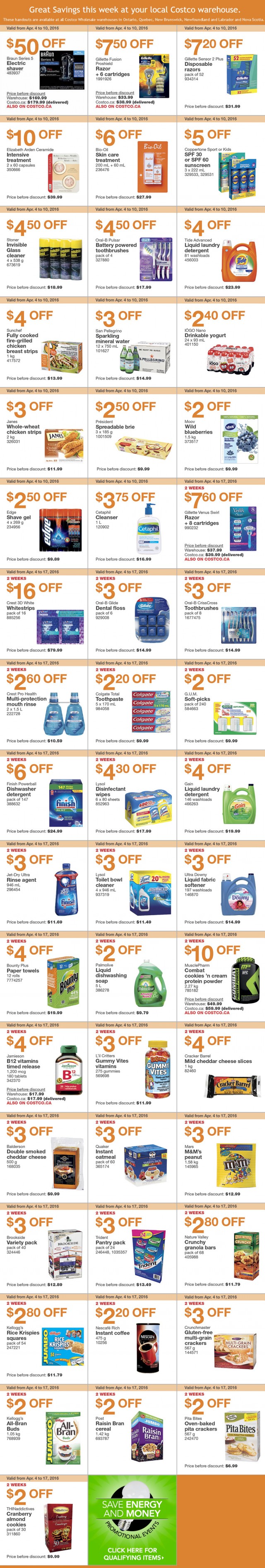Costco Warehouse Coupons April 4th 10th — Deals from SaveaLoonie!
