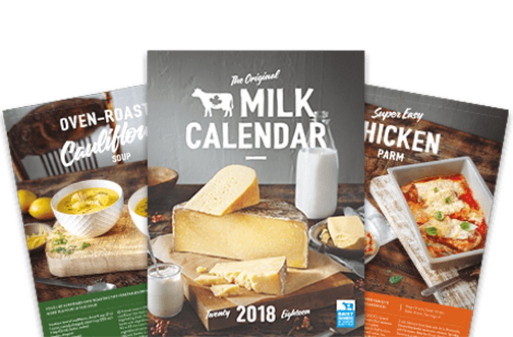 FREE 2018 Milk Calendars Deals from SaveaLoonie
