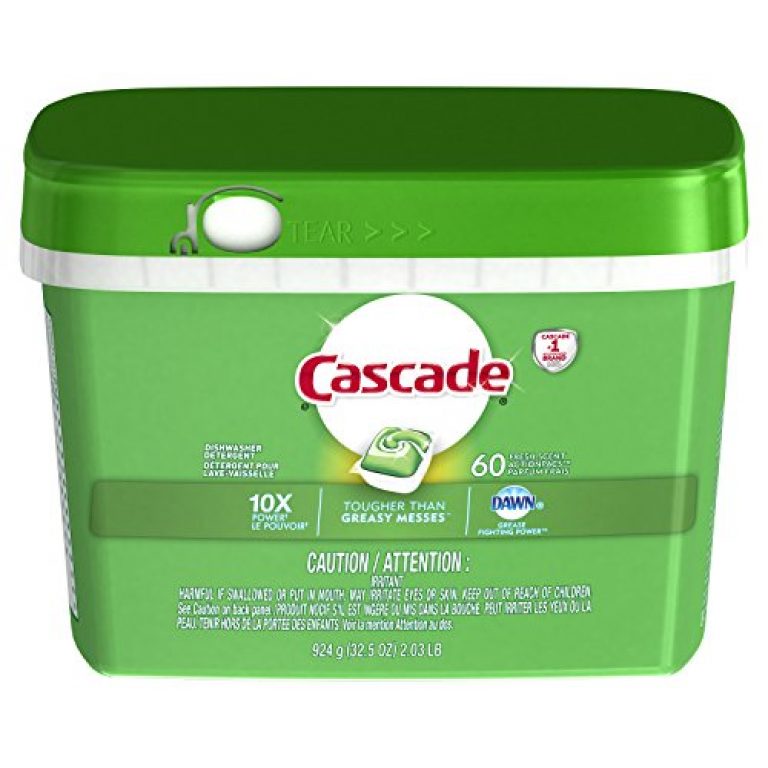 Cascade ActionPacs Dishwasher Detergent Soap, Original Scent, 60 Count ...