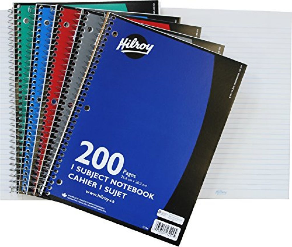 Hilroy Coil 1-subject Wide Ruled Notebook, 200 Pages — Deals from ...