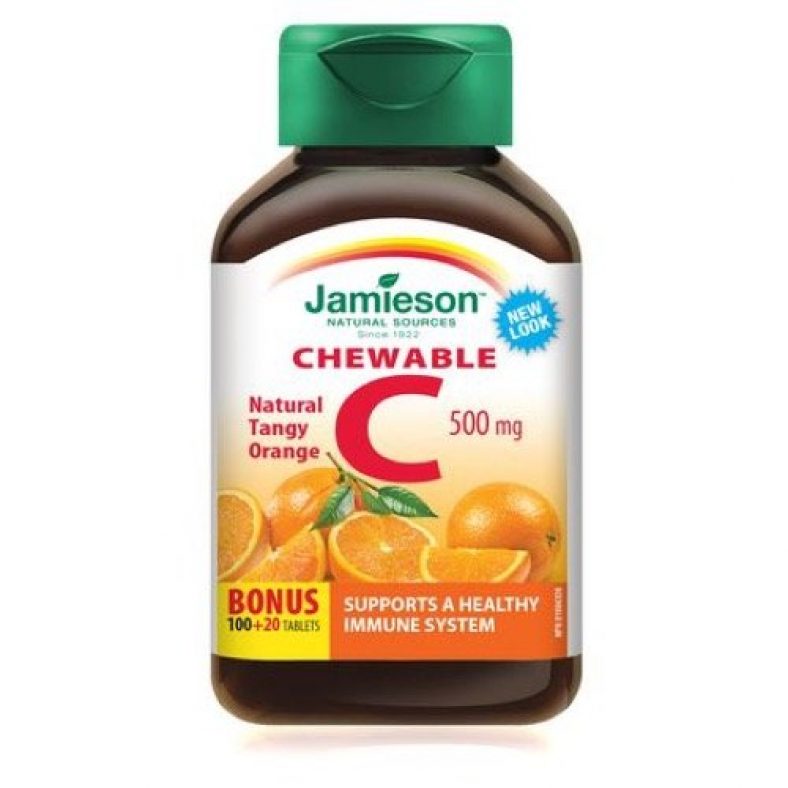 Jamieson Chewable Vitamin C 500 mg Tangy Orange — Deals from SaveaLoonie!