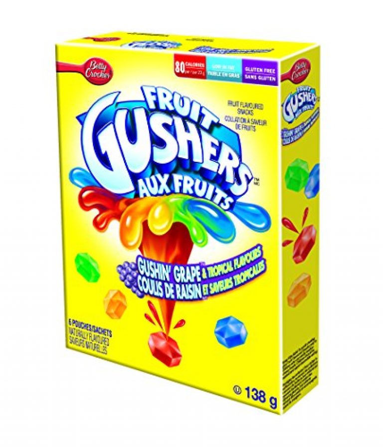 Betty Crocker Gushers Gushin Grape/Tropical, 6-Count, 138 Gram — Deals ...