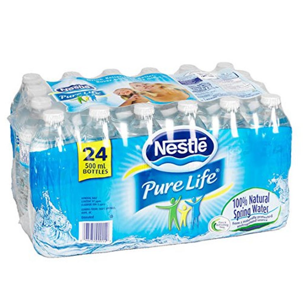 Nestle Pure Life 100% Natural Spring Water 24 Count, 500ml — Deals from ...