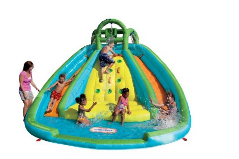 rocky mountain river race inflatable slide bouncer