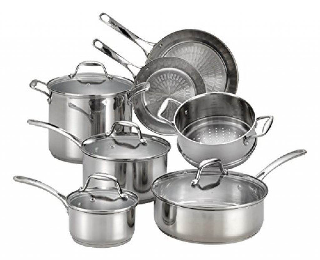 T-fal Performa X Stainless Steel Dishwasher Safe Oven Safe Cookware Set ...