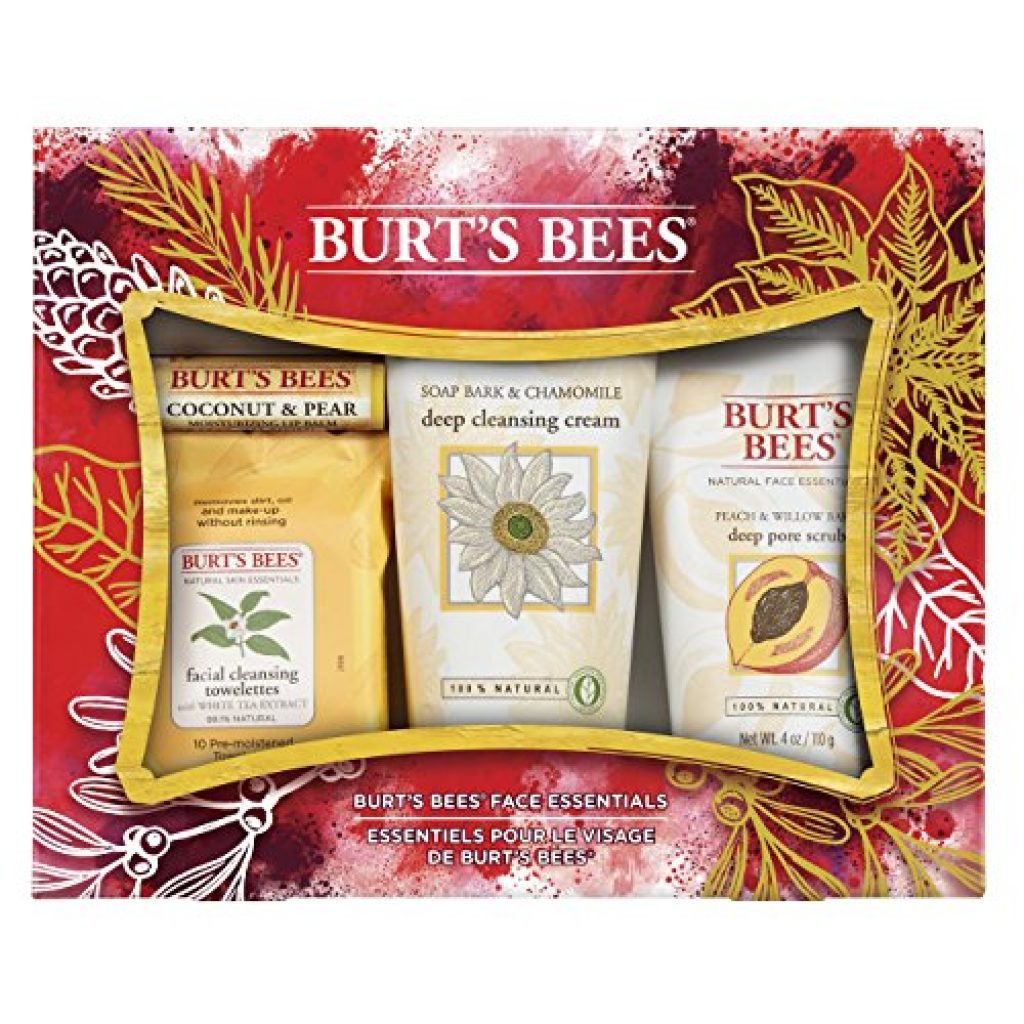 Burt's Bees Face Essentials Holiday Gift Set ($34 Value), 4 Skin Care ...