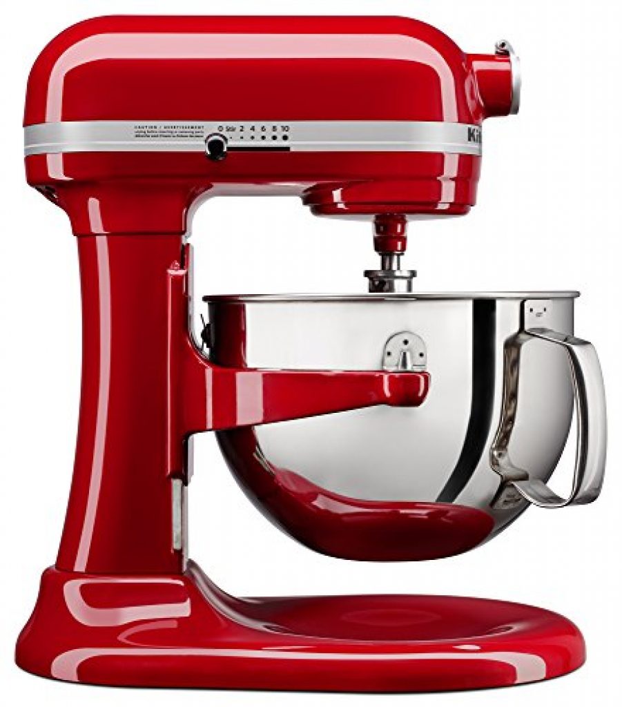 Kitchenaid 6 Qt Bowl Lift Stand Mixer With Wire Whip Flat Beater And Spiral Dough Hook 1101