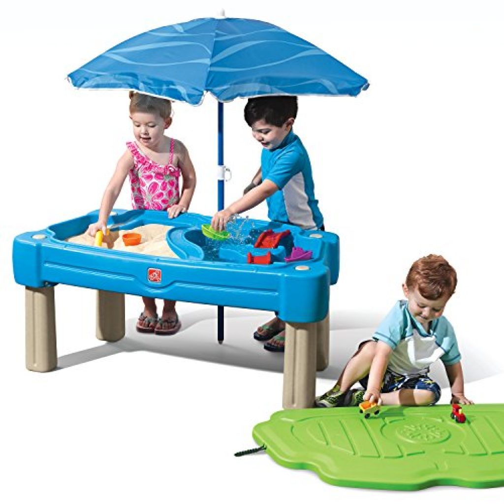 Step2 Cascading Cove Sand and Water Table with Umbrella — Deals from ...