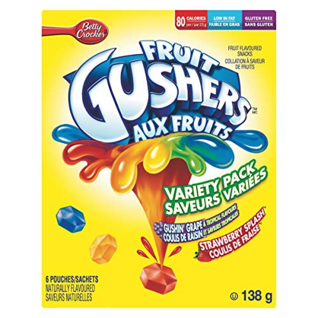 Betty Crocker Gushin Grape/Strawberry Gushers, 6-Count — Deals from ...