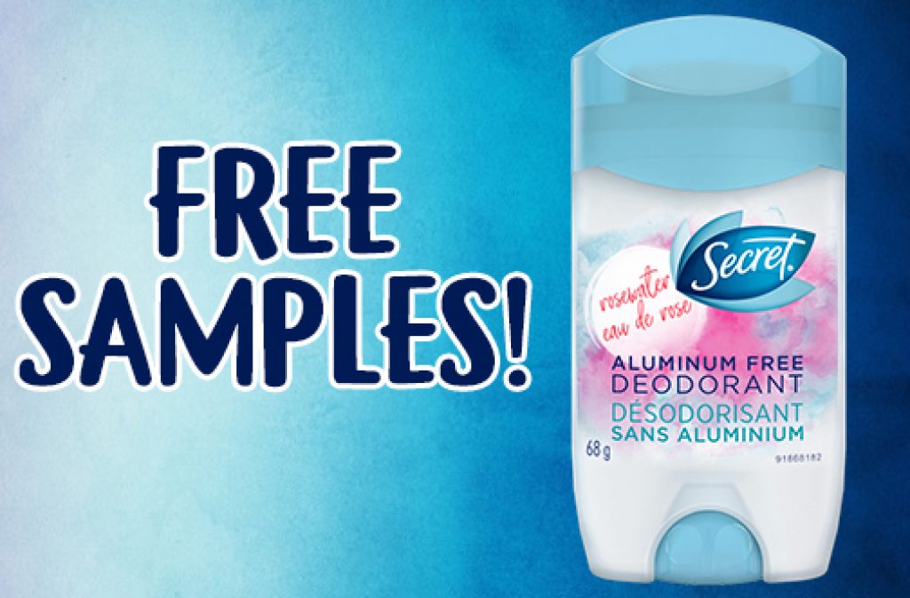 FREE Secret Aluminum Free Deodorant Samples — Deals from SaveaLoonie!