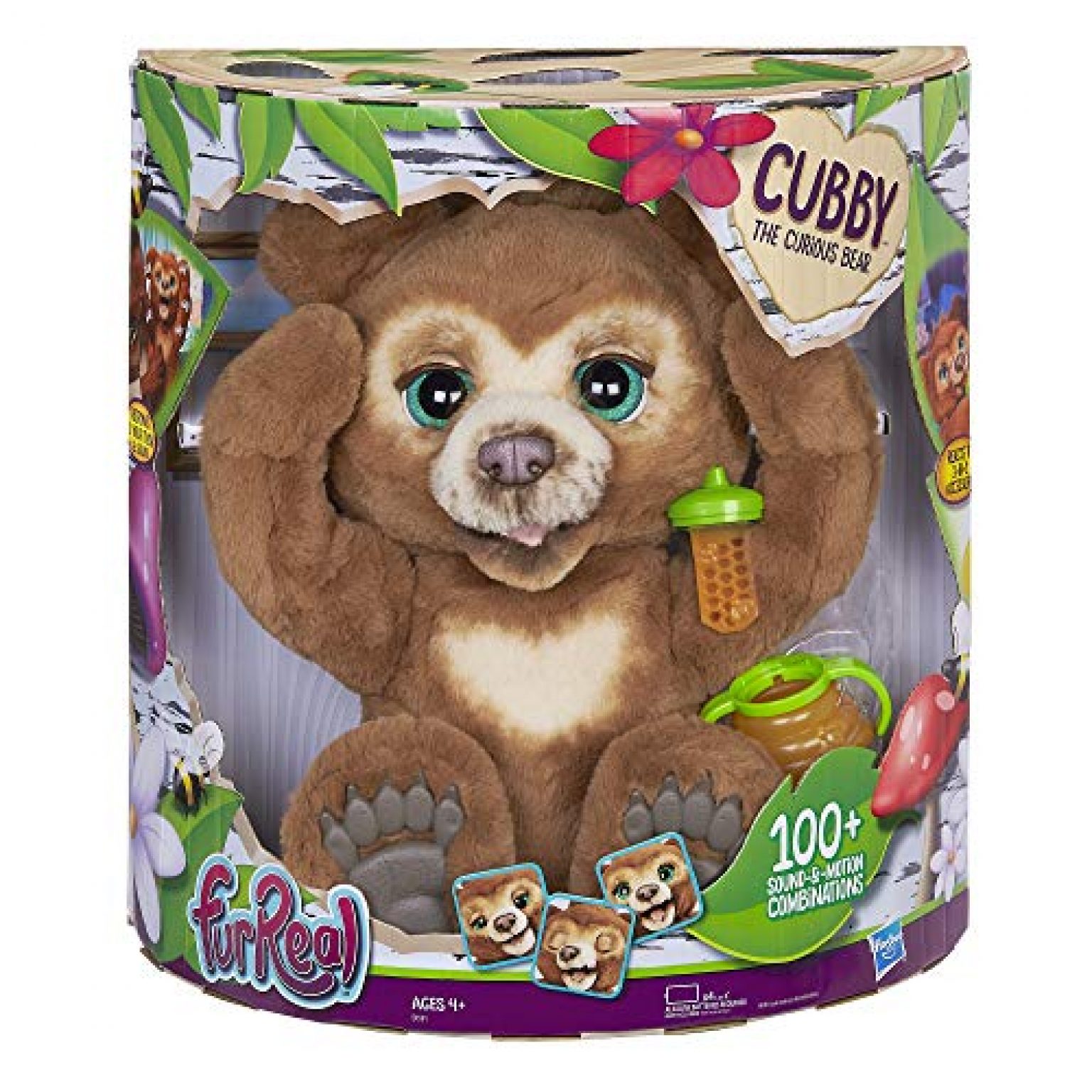 furreal cubby the curious bear interactive plush toy