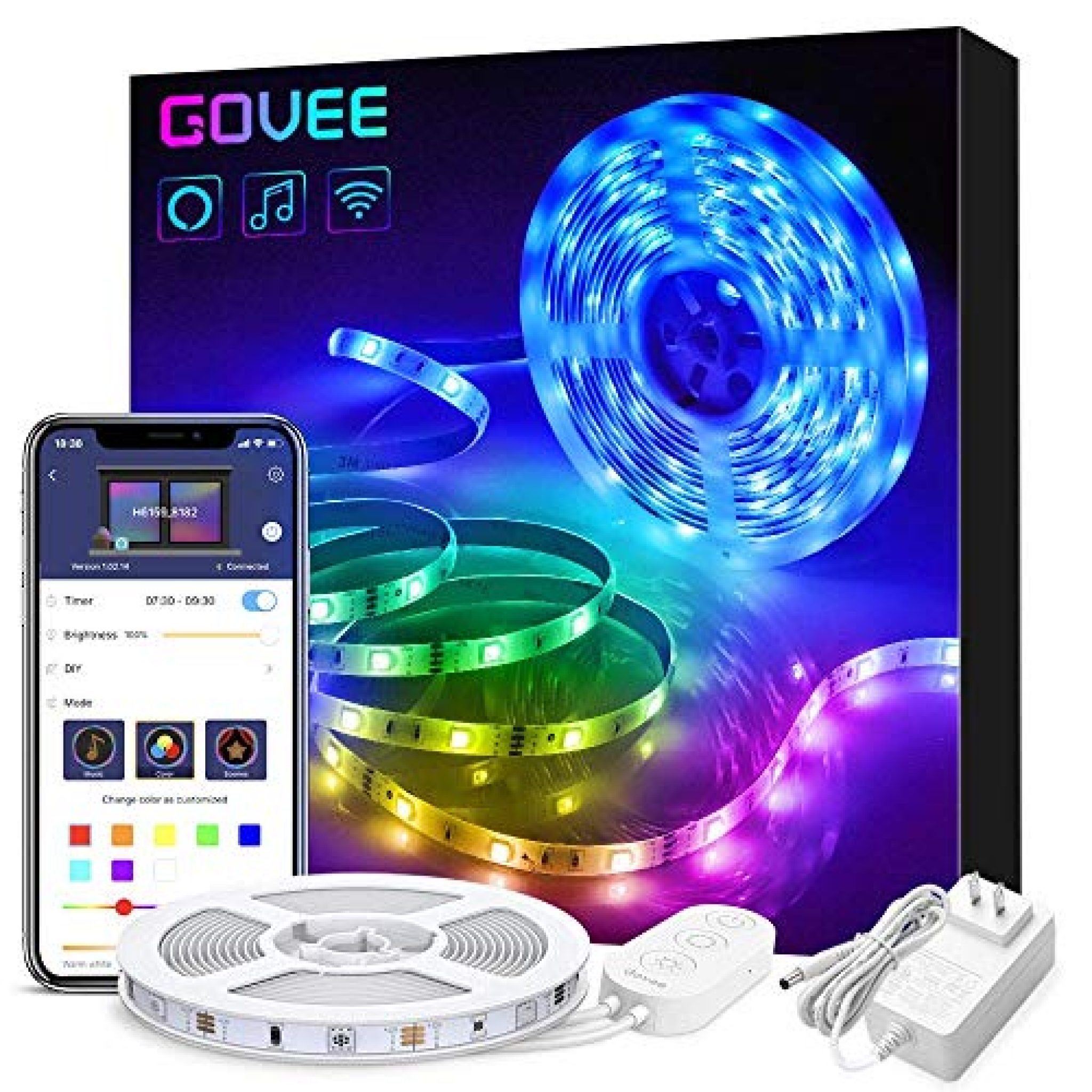 Govee Smart LED Strip Lights, 16.4ft — Deals from SaveaLoonie!