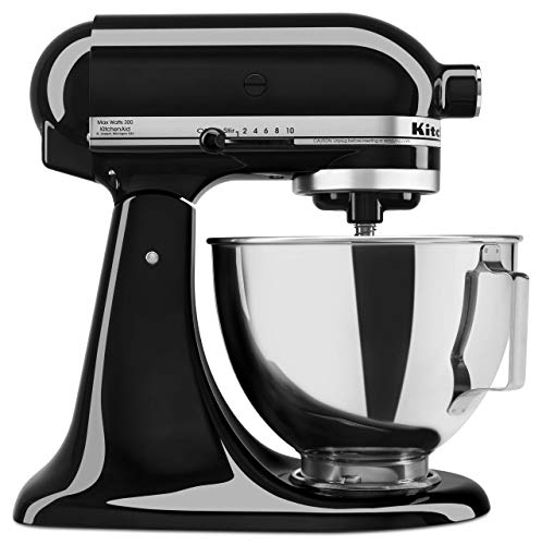 KitchenAid 300 Watt 4.5-QT Tilt Head Stand Mixer, Onyx Black — Deals ...