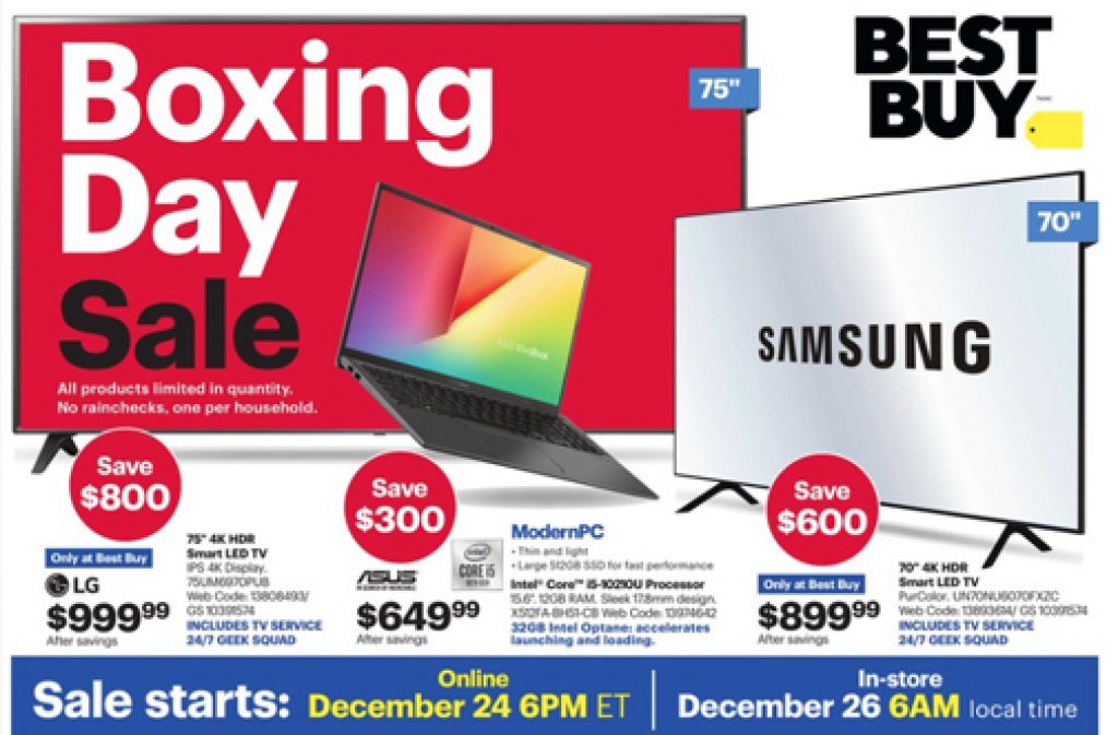 Best Buy Boxing Day Sale 2019 Ad Leak — Deals from SaveaLoonie!