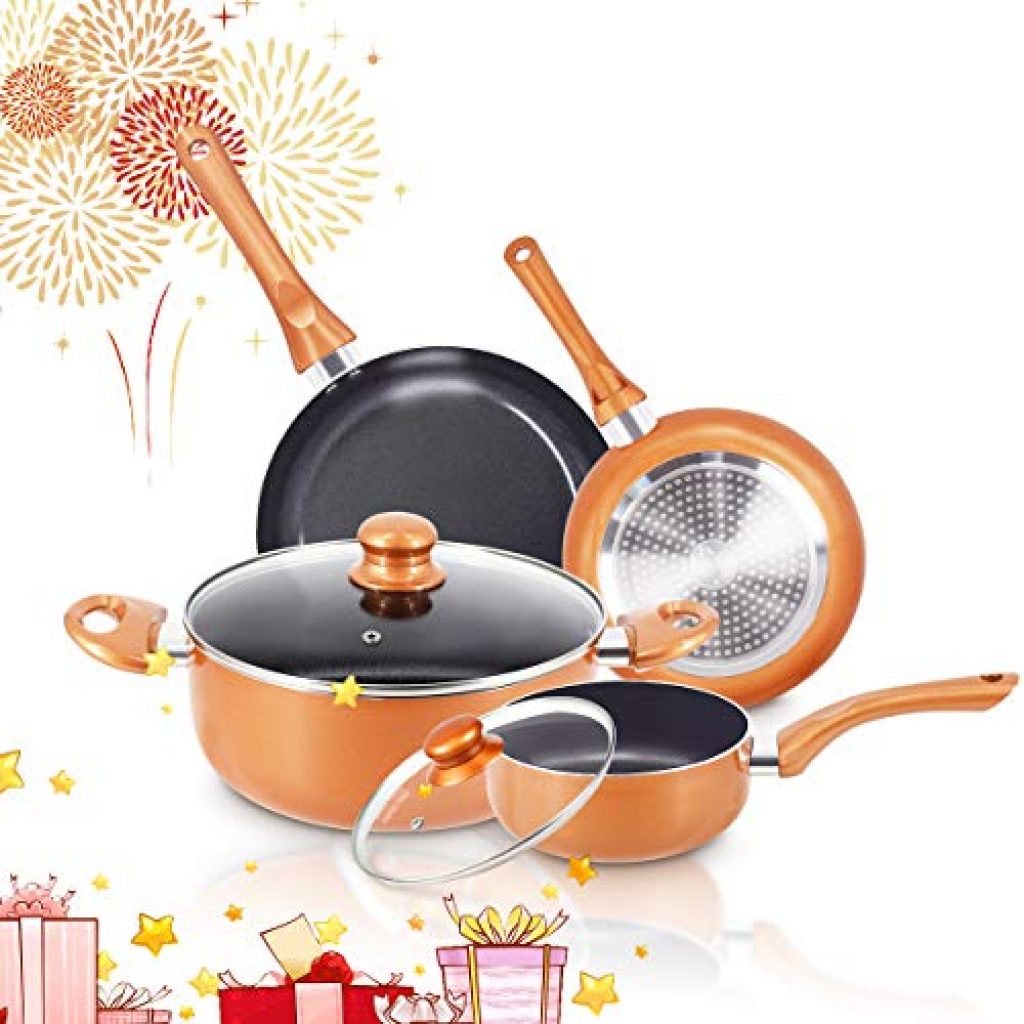 kitchen pots and pans set non stick