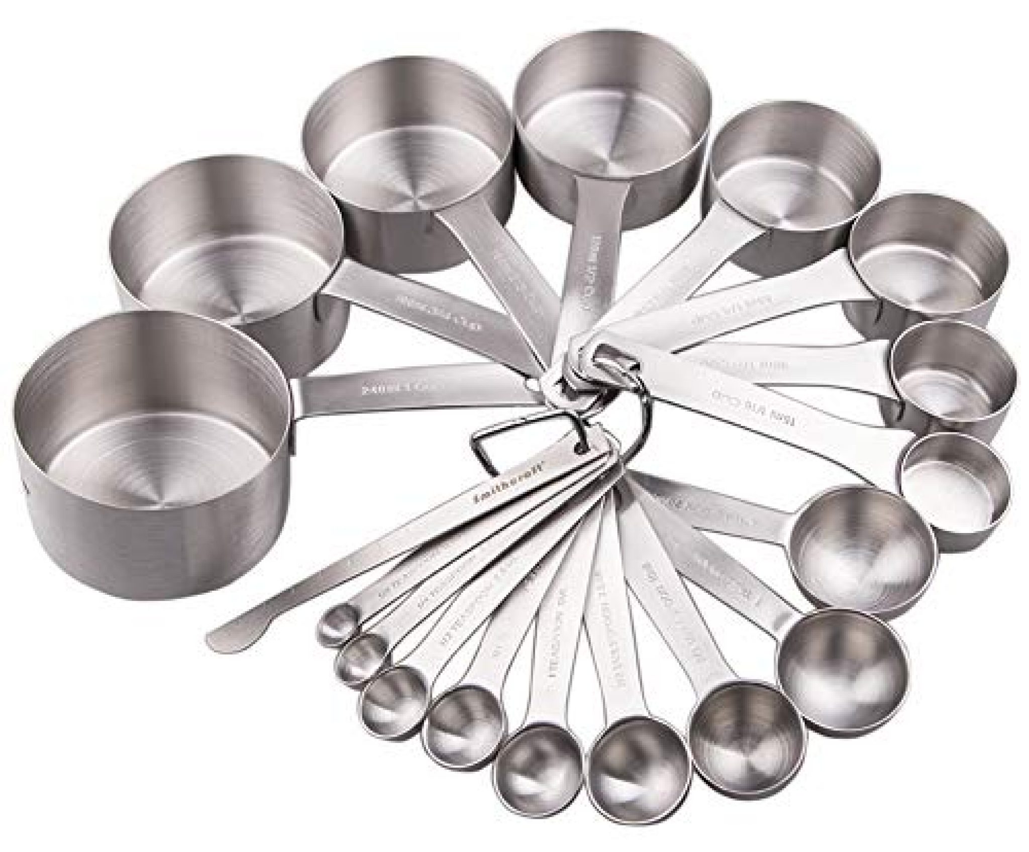 Smithcraft Stainless Steel Measuring Cups and Spoons Set — Deals from SaveaLoonie!