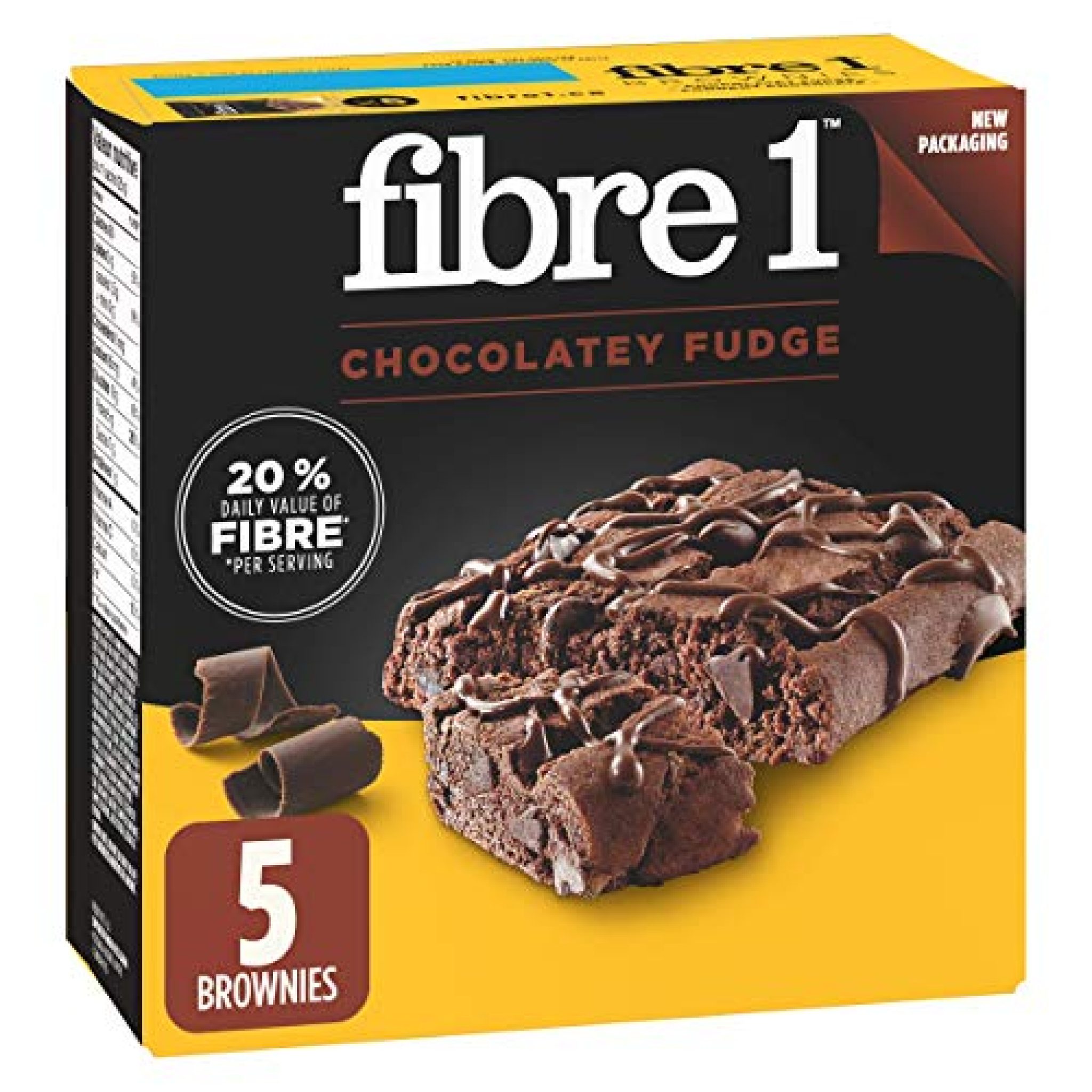 Fibre 1 Chocolate Fudge Brownies 5 Count — Deals From Savealoonie