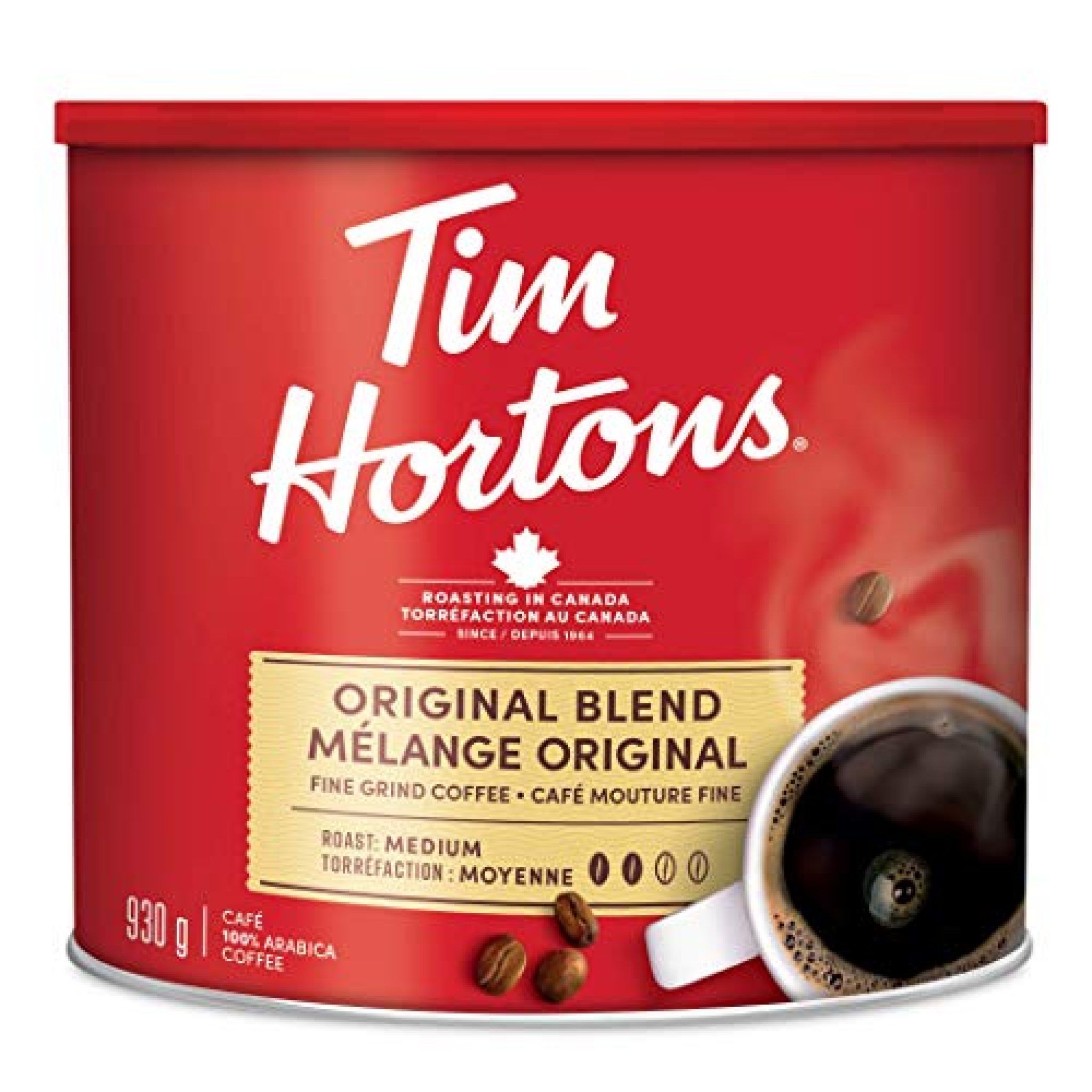 Tim Hortons Original Coffee, Fine Grind, Medium Roast