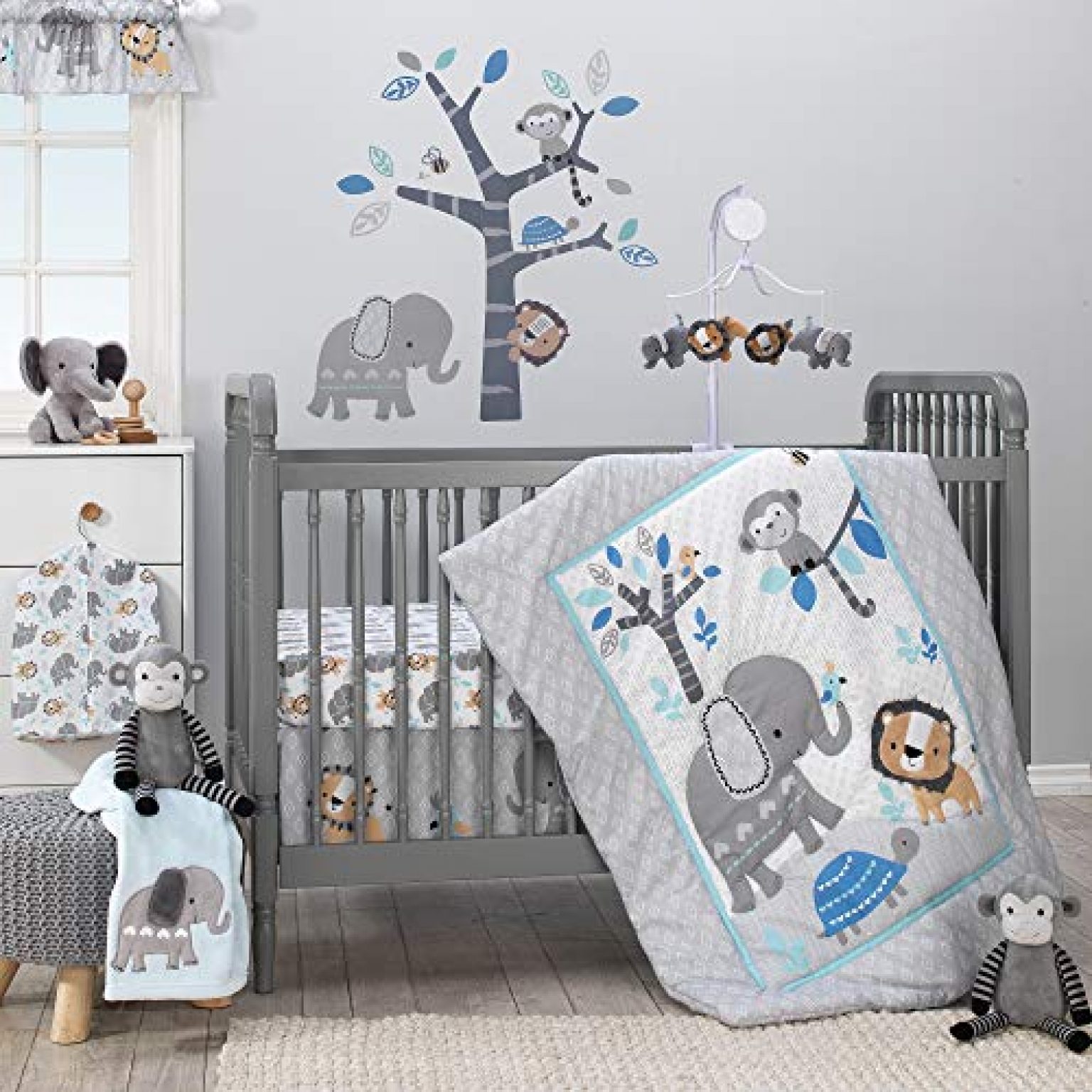 Bedtime Originals Jungle Fun 3-Piece Crib Bedding Set — Deals from ...