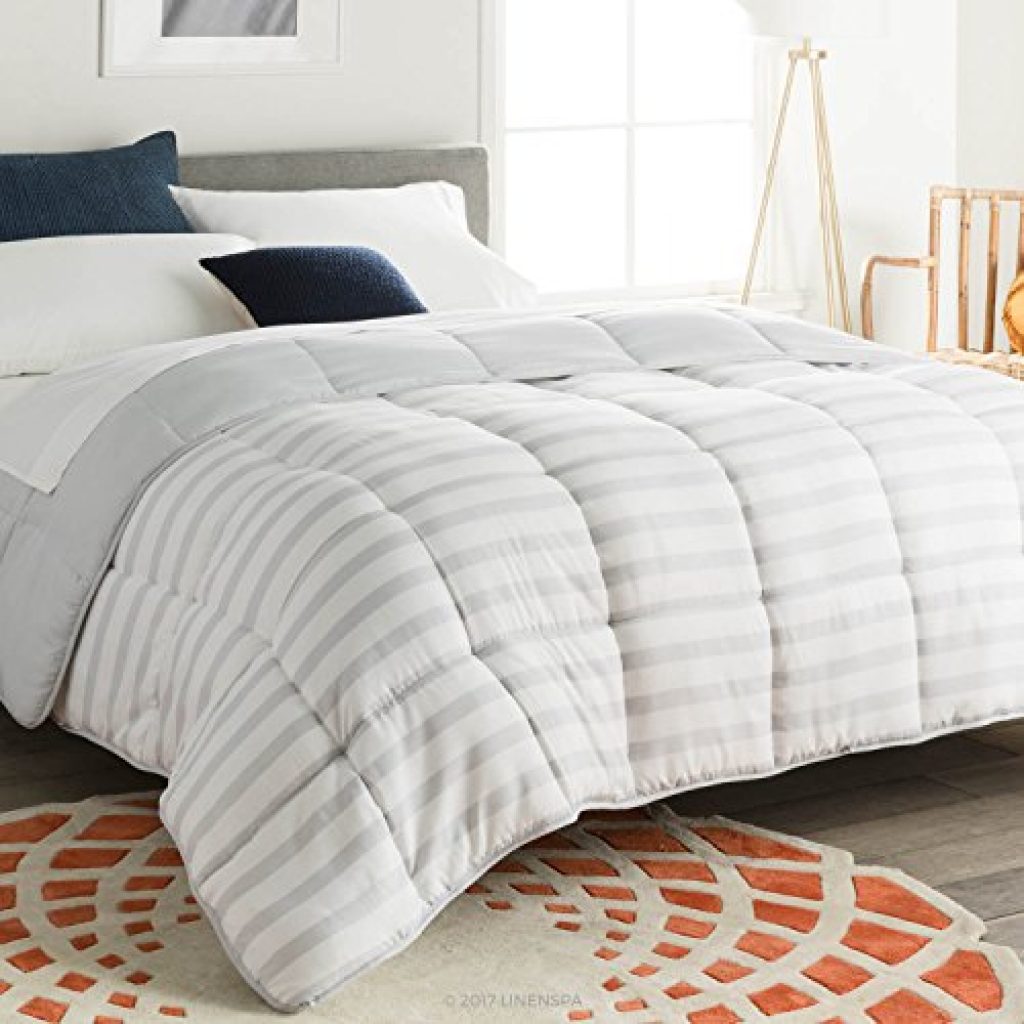 linenspa reversible down alternative quilted comforter