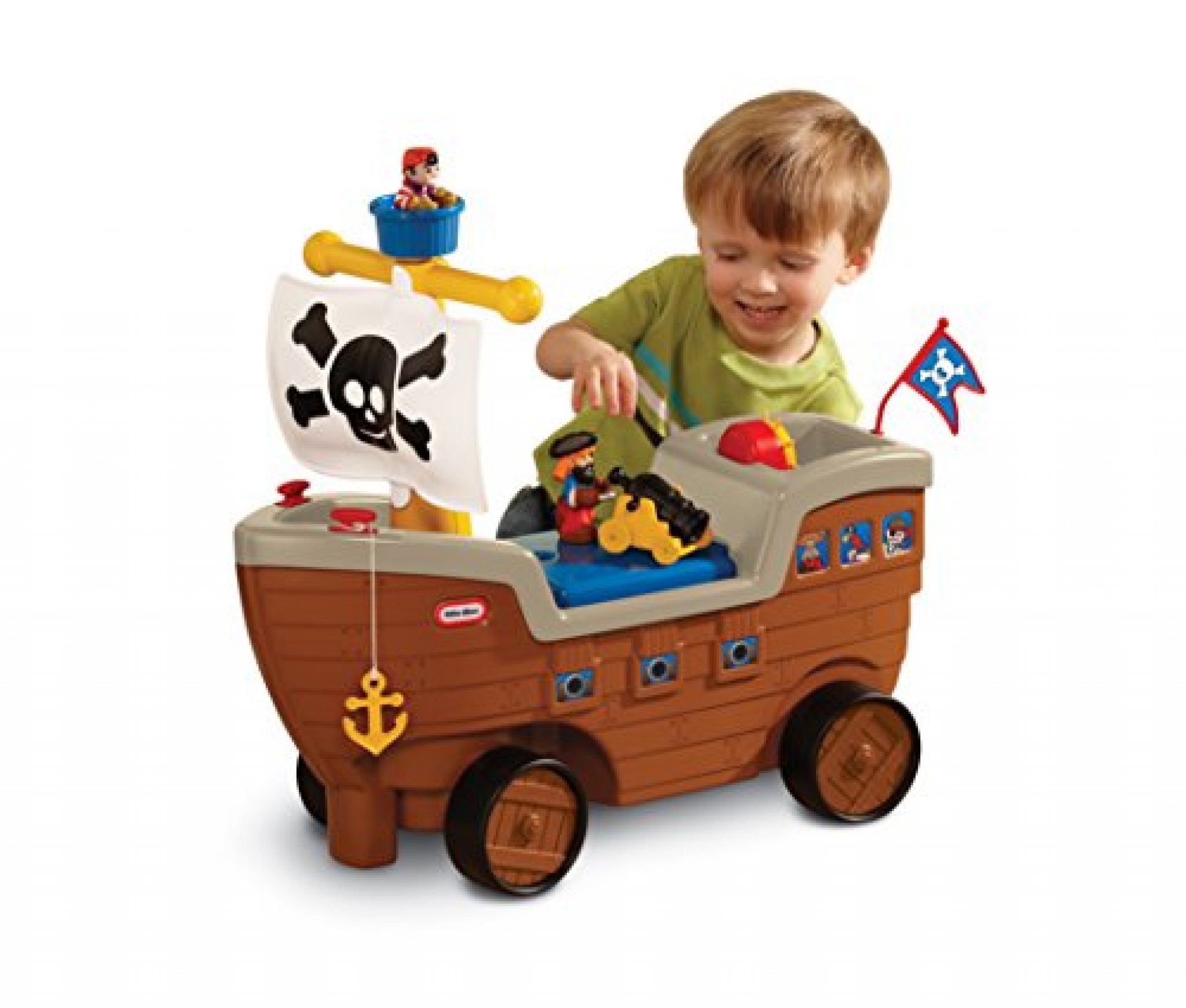 little tikes play and scoot pirate ship wheel removal