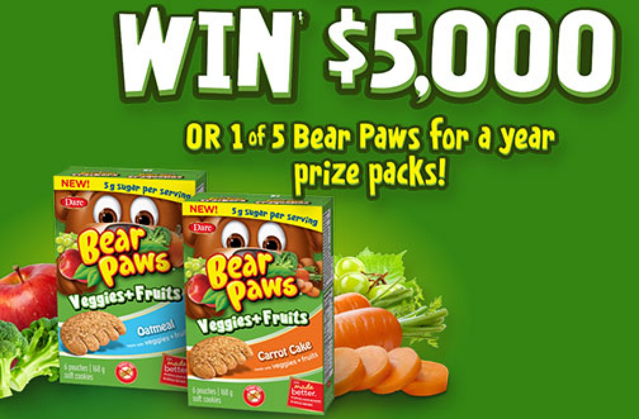 Bear Paws Contest | Fruits + Veggies Giveaway — Deals from SaveaLoonie!