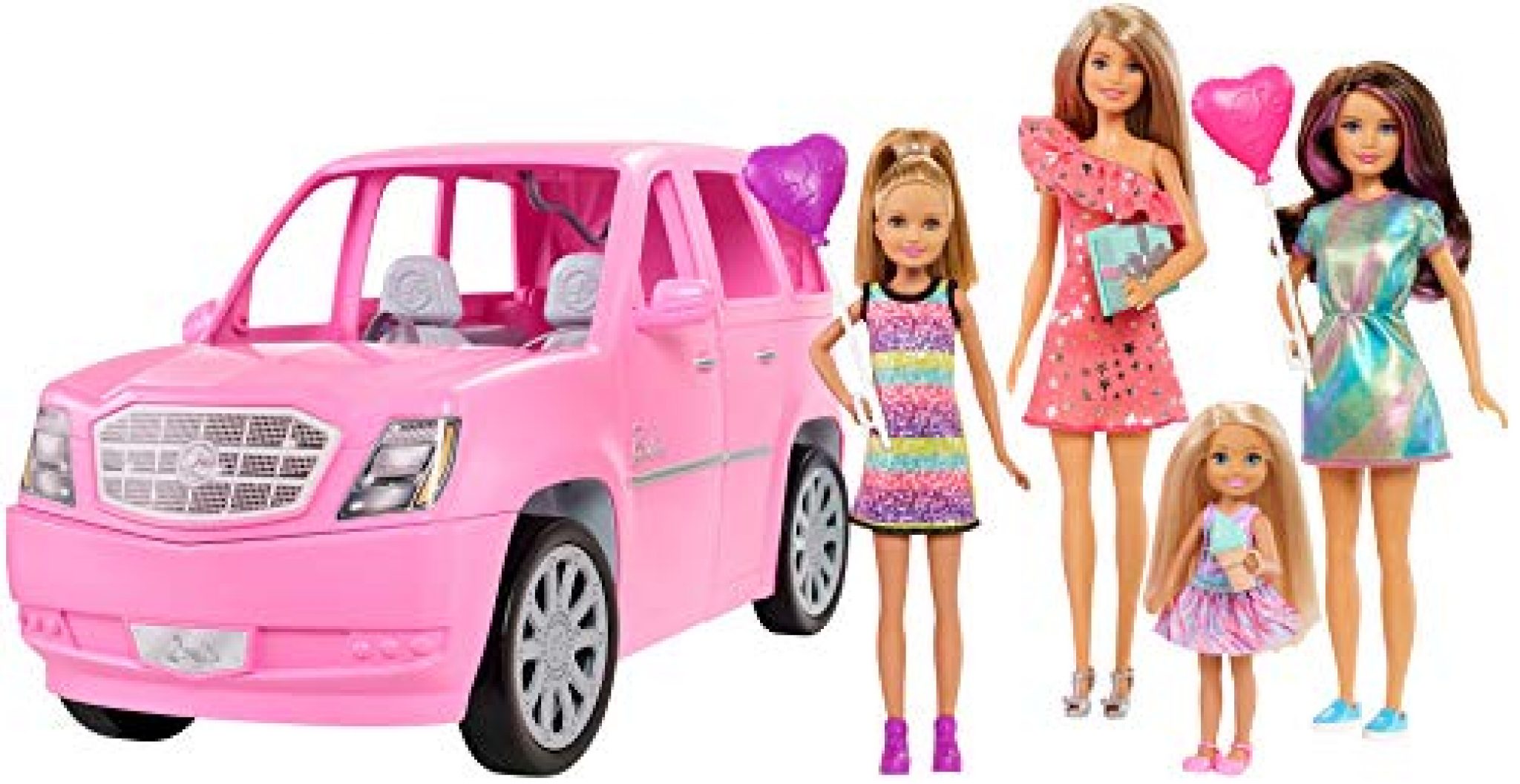 Barbie Playset with 4 Sister Dolls and Limo — Deals from SaveaLoonie!