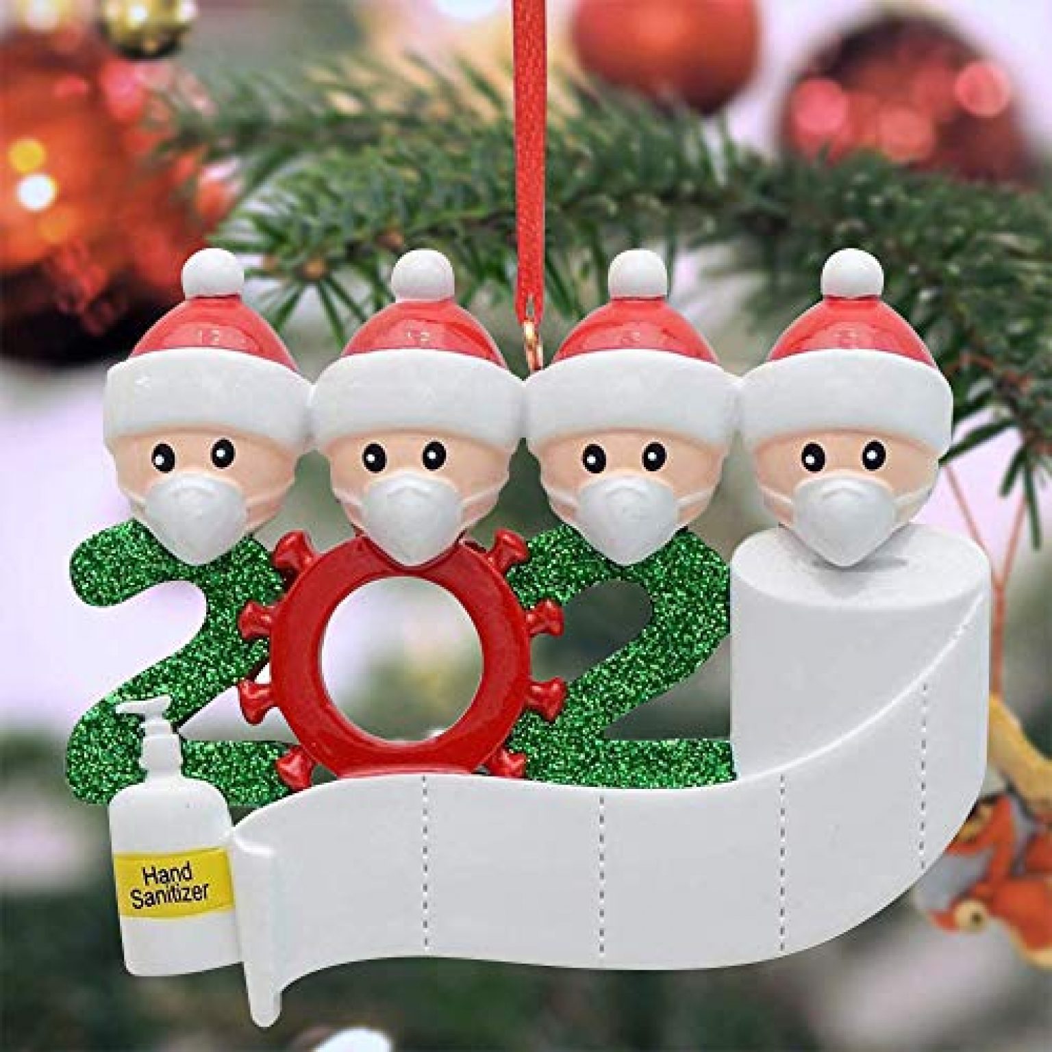 Christmas 2020 Hanging Ornaments, Covidthemed Personalized Christmas