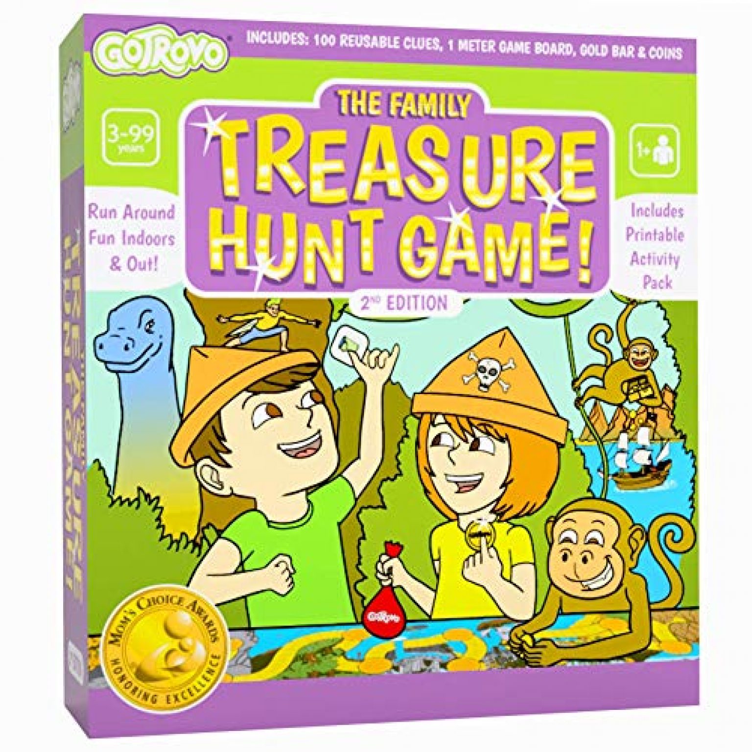 Gotrovo Treasure Hunt Game Fun Scavenger Hunt Board Game for Kids ...