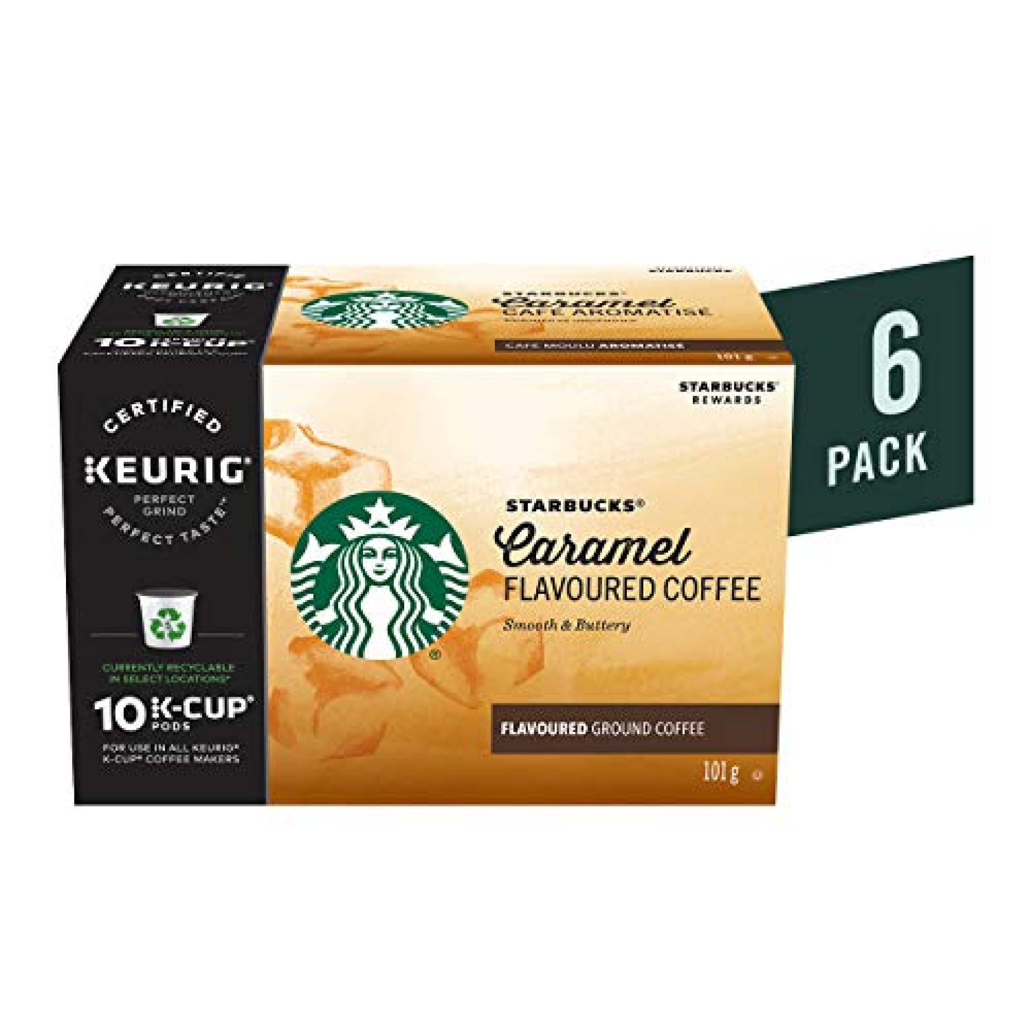 Starbucks Caramel K-Cup, Medium Roast Coffee, 60 Count — Deals from