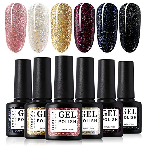TOMICCA Gel Nail Polish Set of 6 Colors — Deals from SaveaLoonie!