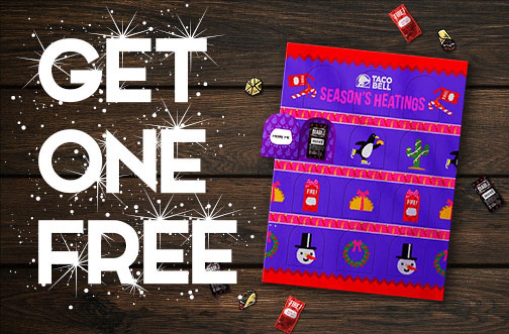 Free Taco Bell Advent Calendars Deals from SaveaLoonie