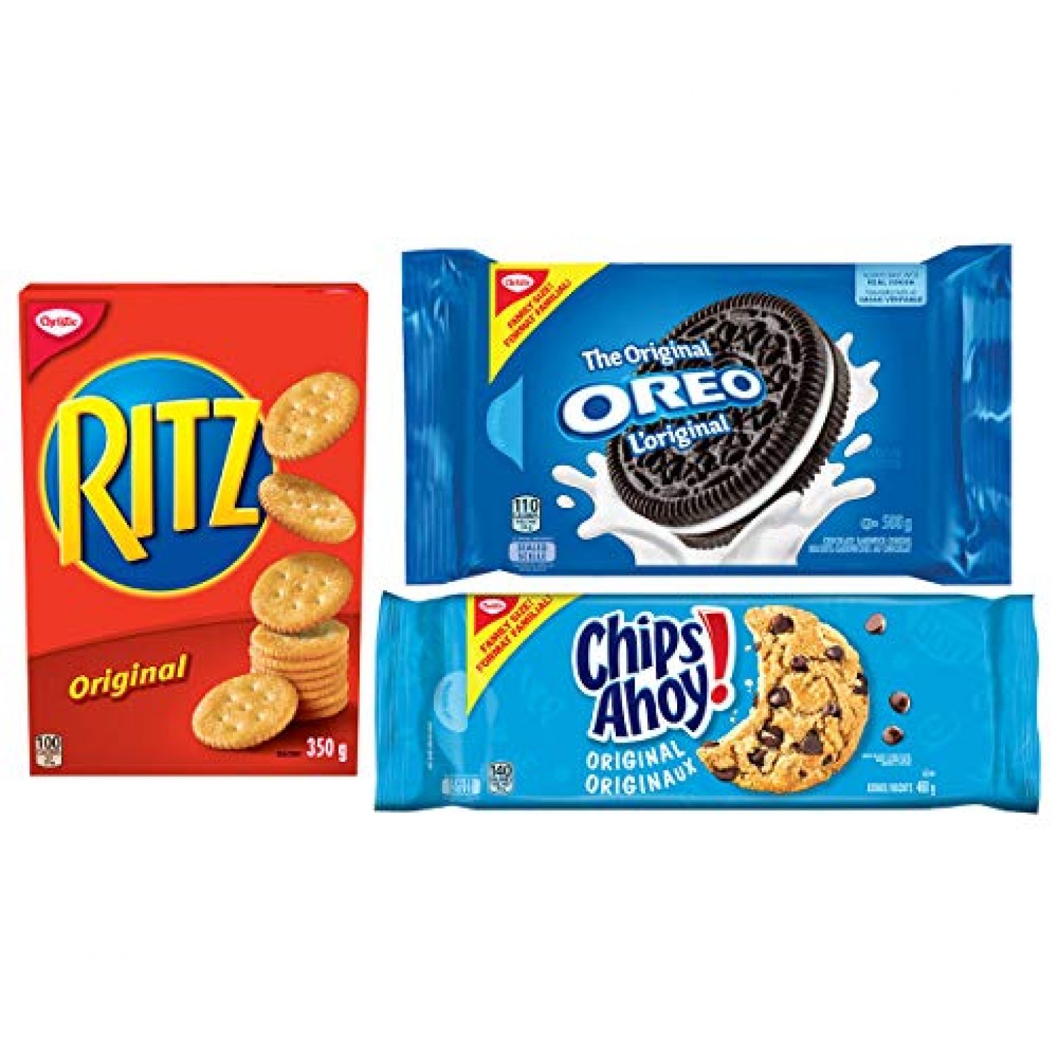 Christie Oreo, Chips Ahoy! & Ritz Variety Snack Pack, Family Size, 3 