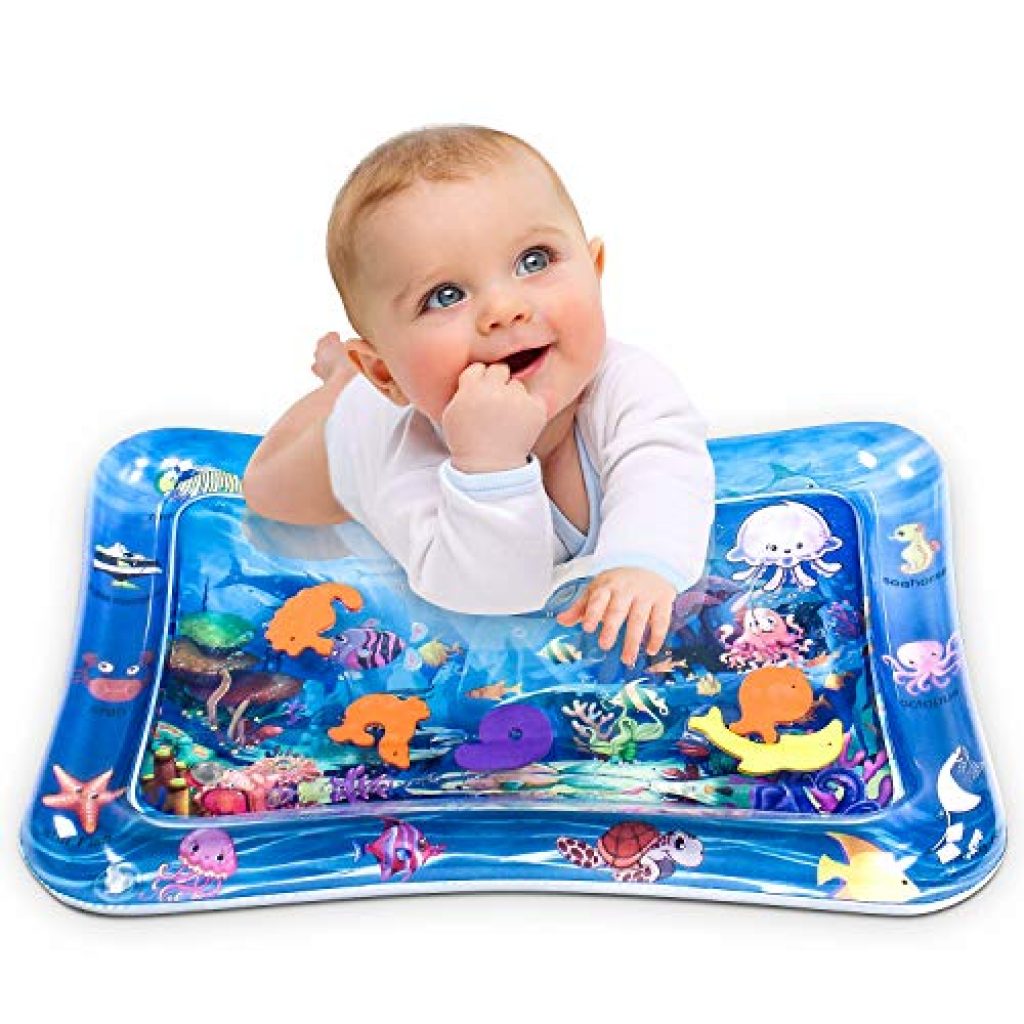 inflatable water tummy time mat