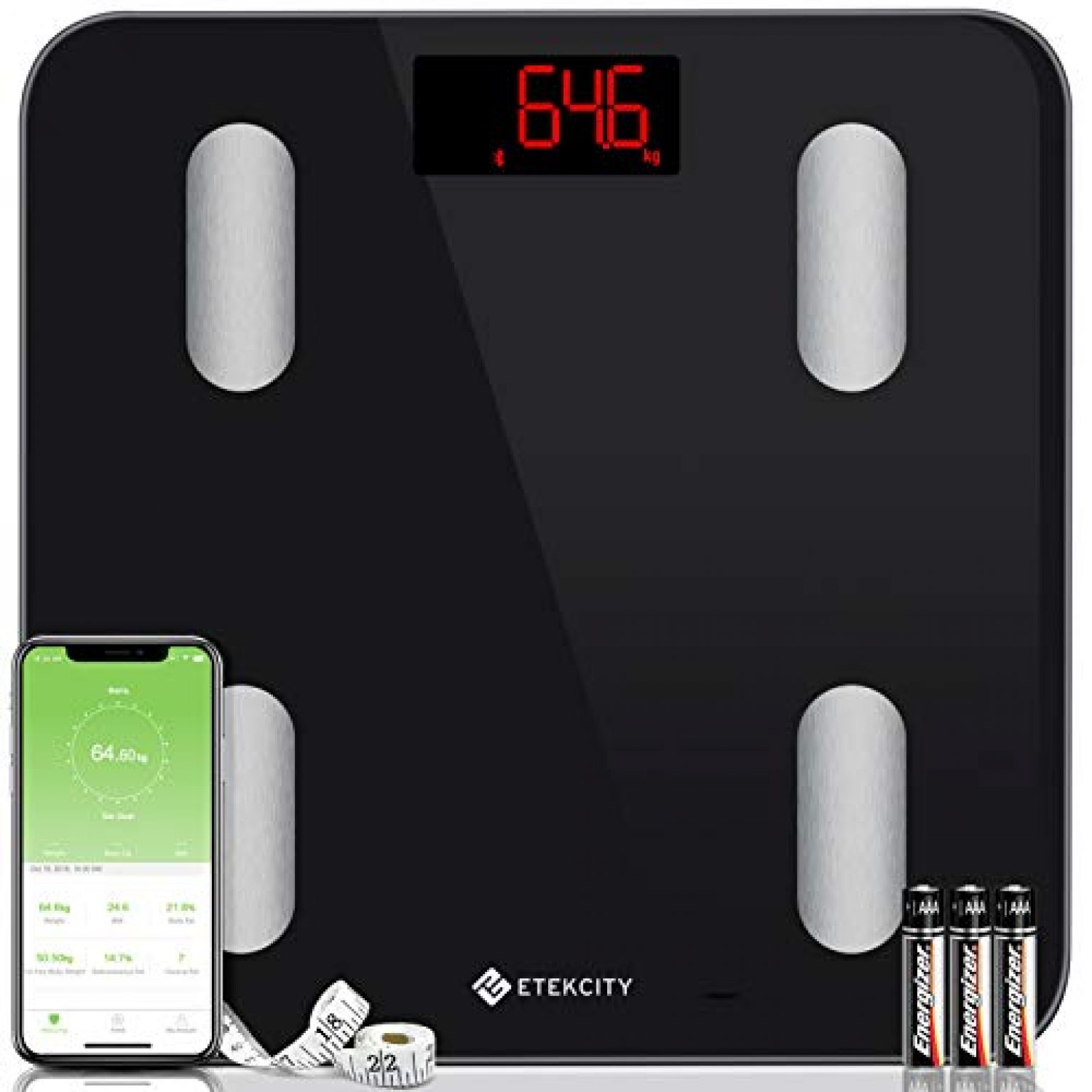 Etekcity Bluetooth Body Fat Scale Smart digital Bathroom Scale — Deals ...