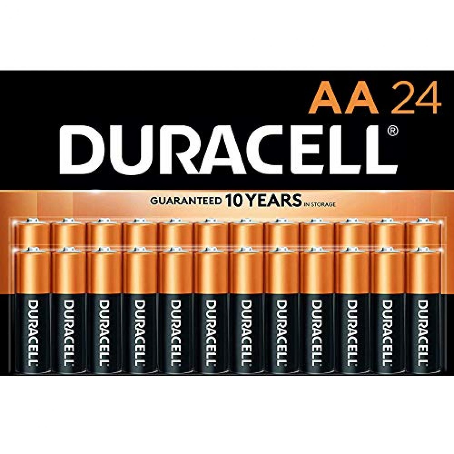 Duracell Coppertop AA Alkaline Batteries, 24 Count — Deals from ...