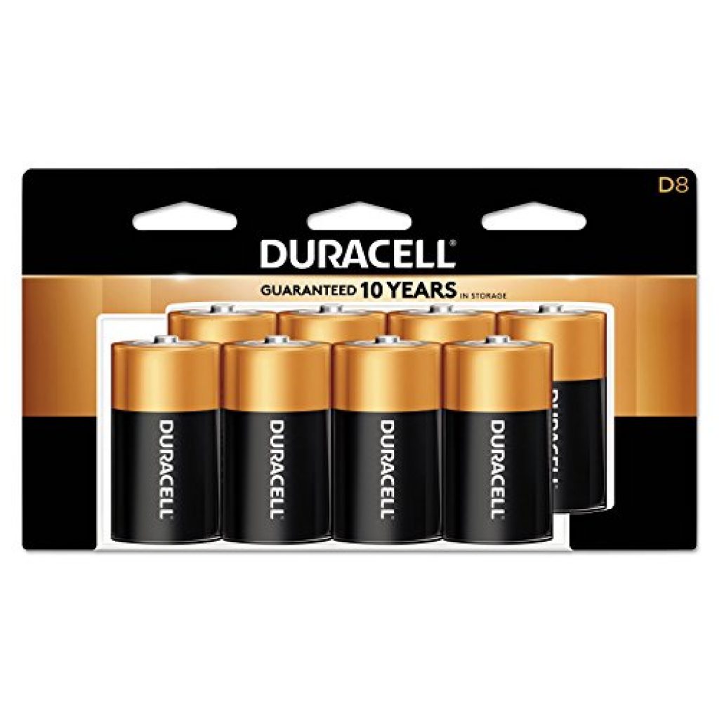 Duracell - CopperTop D Alkaline Batteries with recloseable package, 8 ...