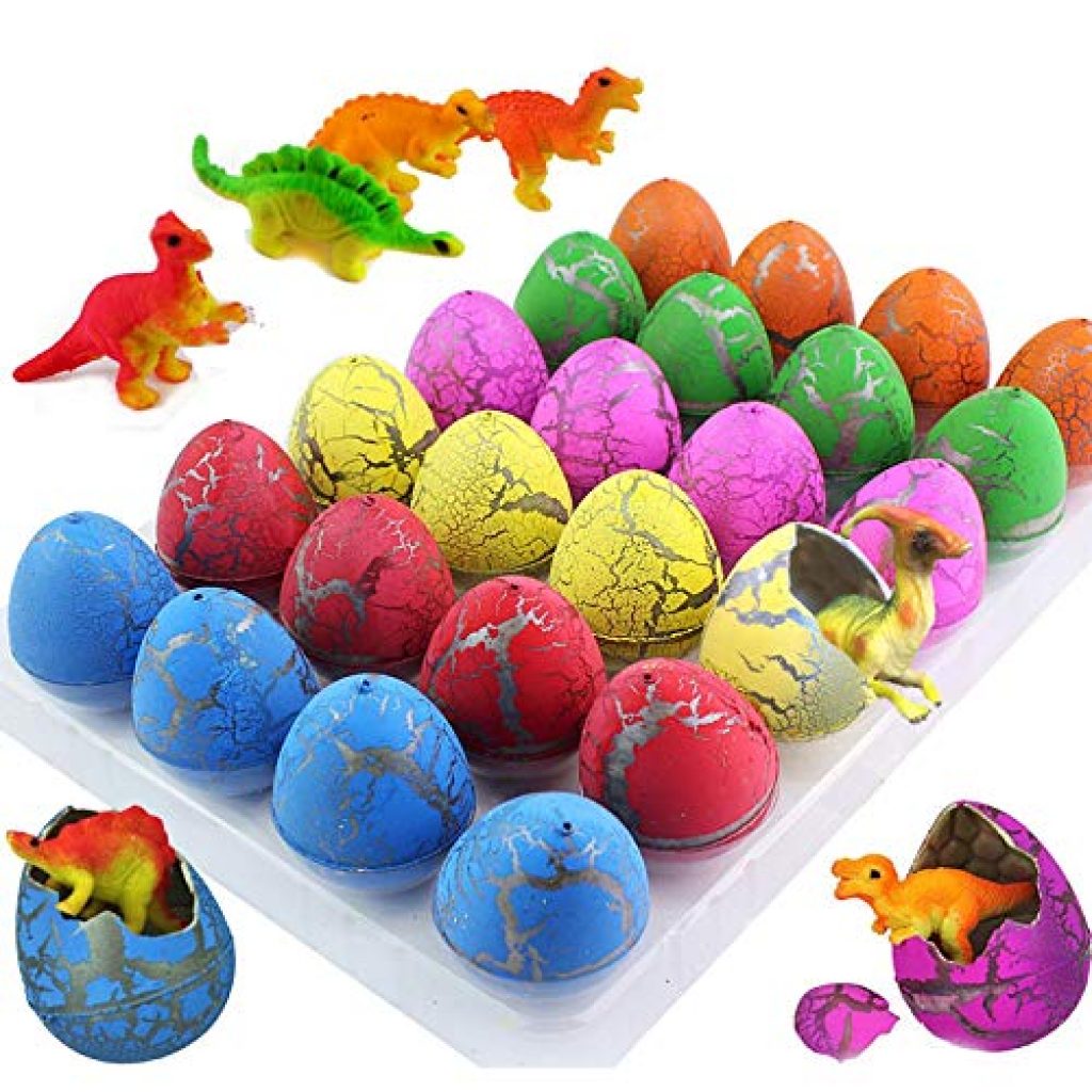 iGeeKid 24Pcs Dinosaur Eggs Easter Hatching Egg Toys — Deals from ...