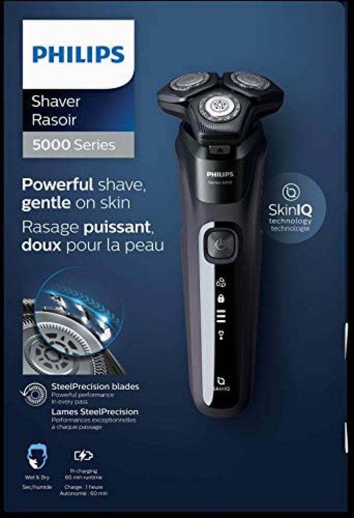 Philips Series 5000 Wet and Dry Shaver with charging Stand, S5588/25, 1 ...