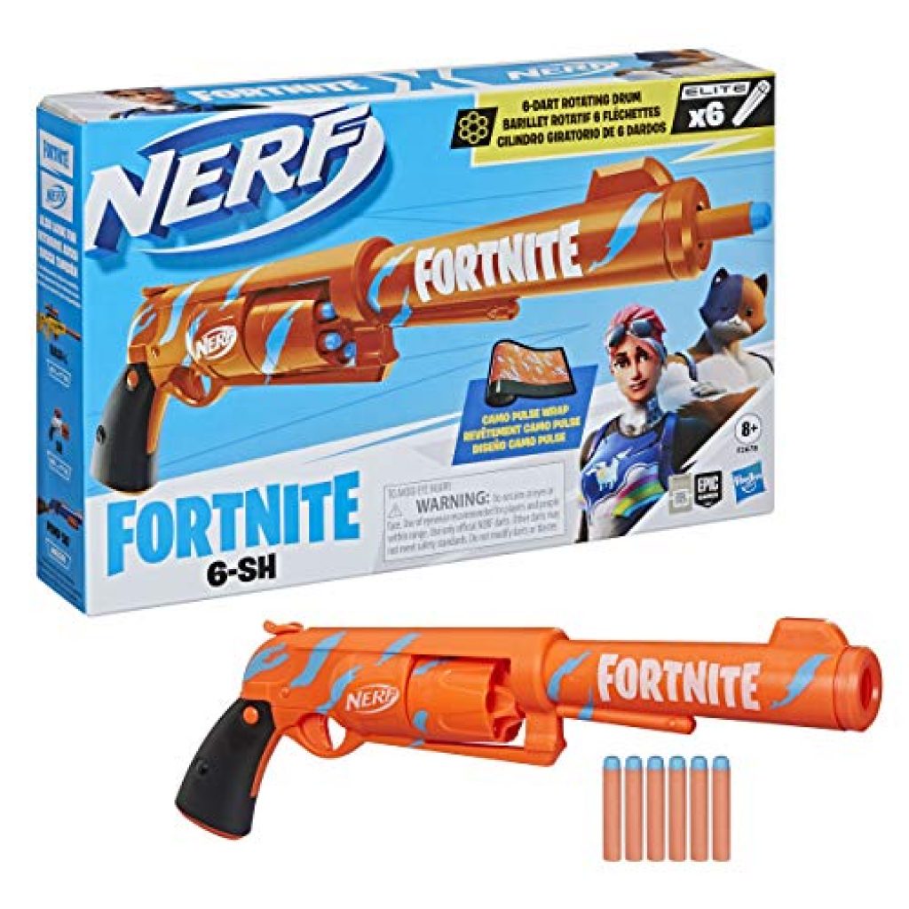 nerf fortnite 6 sh blaster camo pulse wrap