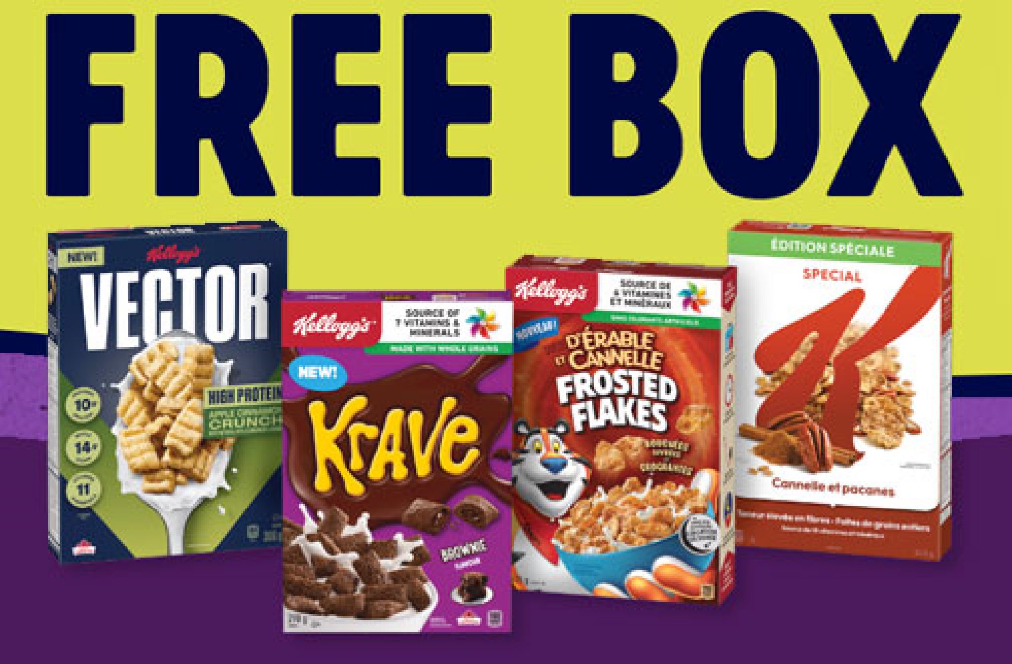 Kellogg's Promotions Canada Cash for Groceries + Get a Free Box