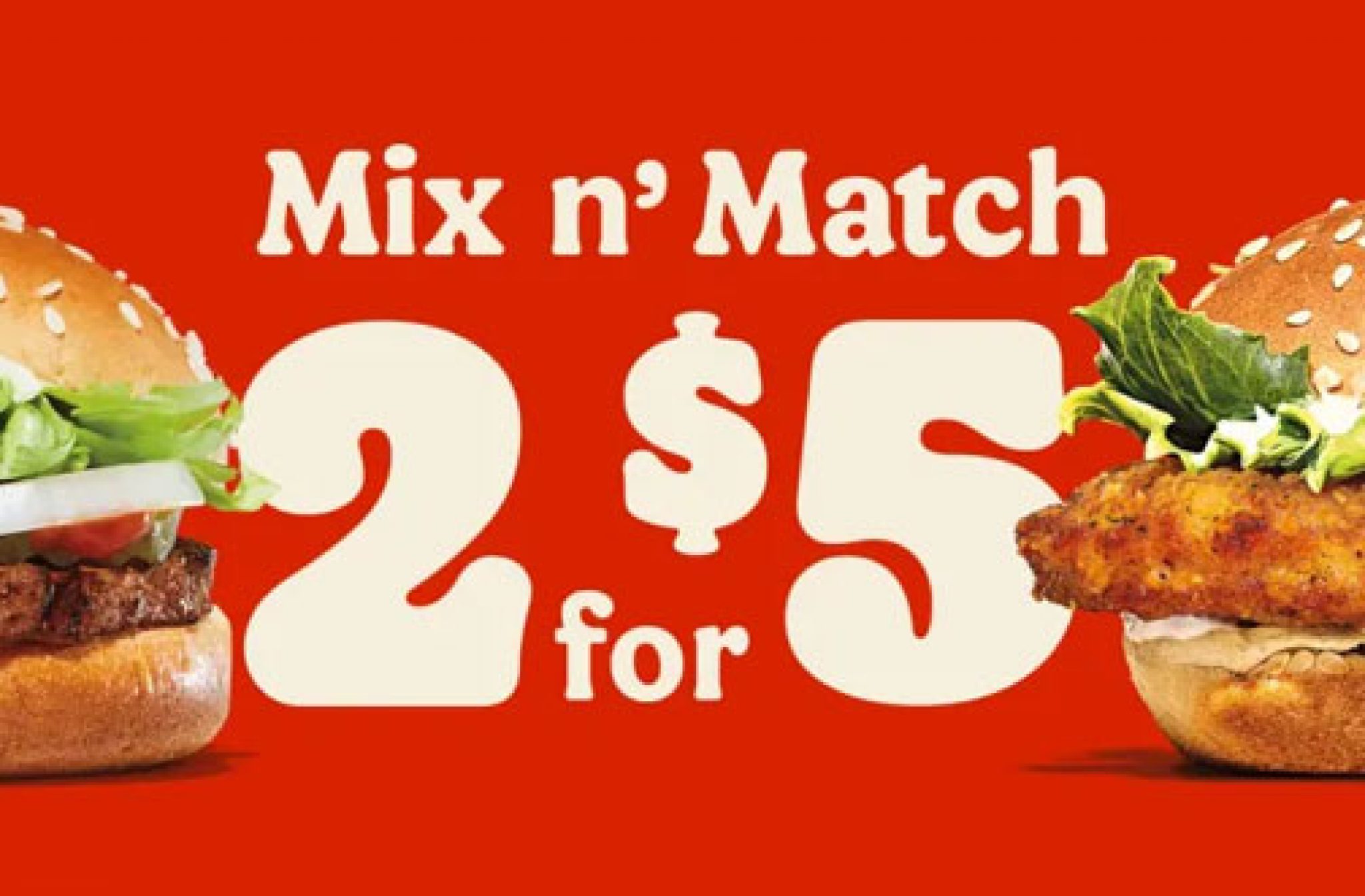 Burger King Coupons & Specials 2024 2 for 5 Mix & Match