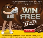 M&M’s – Instant Giveaway Contest