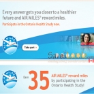 Ontario Health Study – 35 Free Air Miles