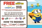 Bimbo Promotion | Cineplex Despicable Me 4 Movie Offer