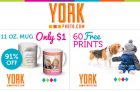 York Photo Free Prints + Photo Mug Deal